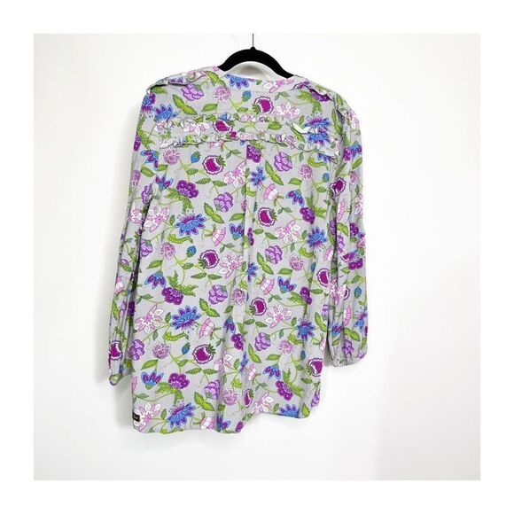 Matilda Jane Shirt Womens Large THINKING OUT LOUD Long Sleeve Floral Blouse - Picture 4 of 8